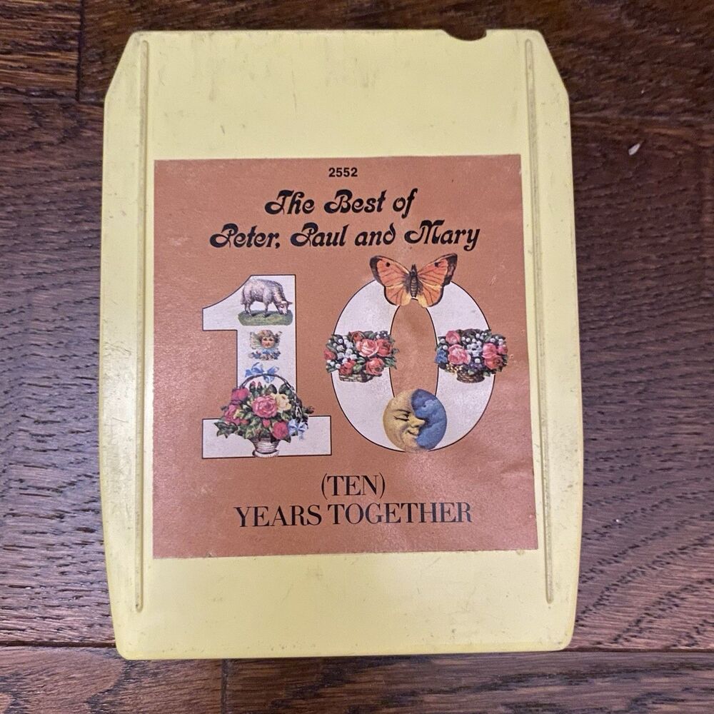 Best of Peter Paul & Mary 10 Years Together 8 Track Tape Warner Bros. Records
